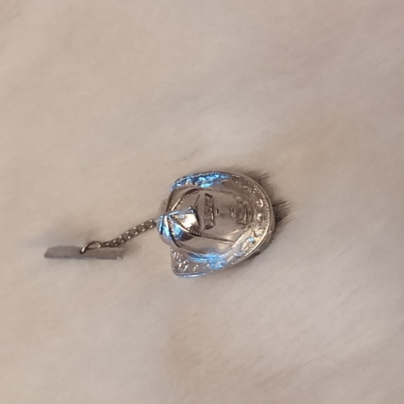 Silver Toned Firefighters Hat Tie Pin - Picture 5 of 12